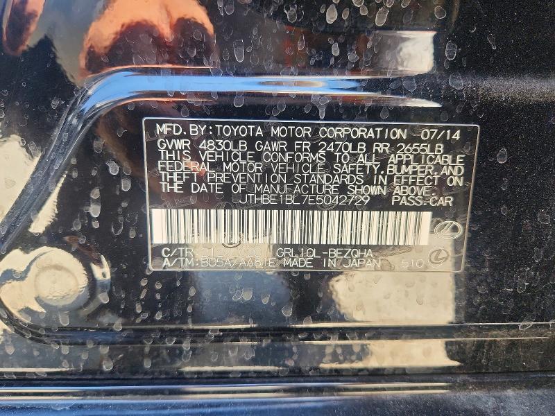 Aukcja sprzedaży 2014 Lexus Gs, vin: JTHBE1BL7E5042729, numer aukcji: 66041896