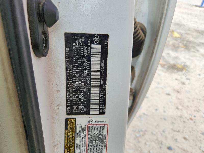 2007 Toyota Camry მანქანა იყიდება აუქციონზე, vin: 4T1BE46K07U623224, აუქციონის ნომერი: 65399916