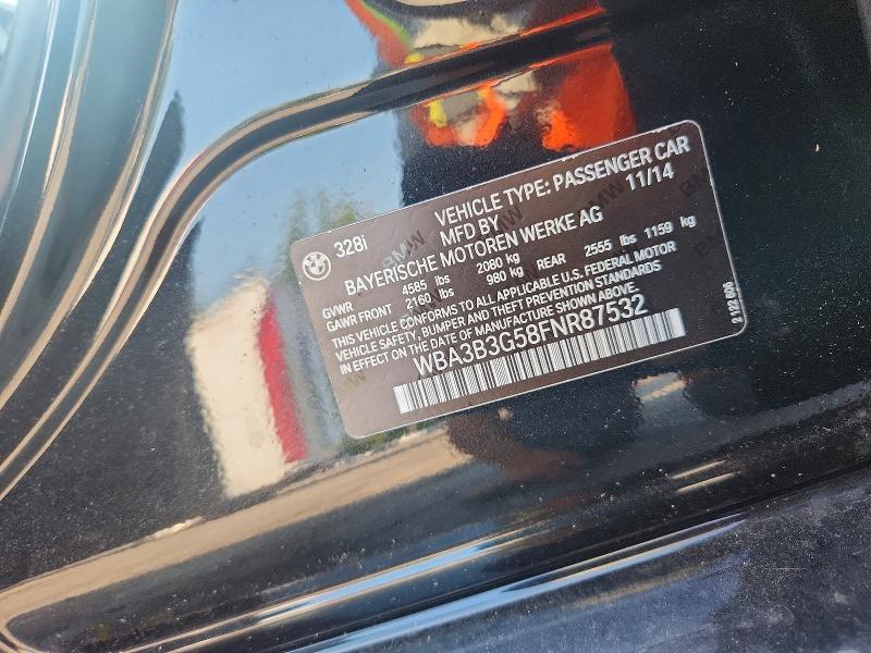 Aukcja sprzedaży 2015 Bmw 328, vin: WBA3B3G58FNR87532, numer aukcji: 64073596