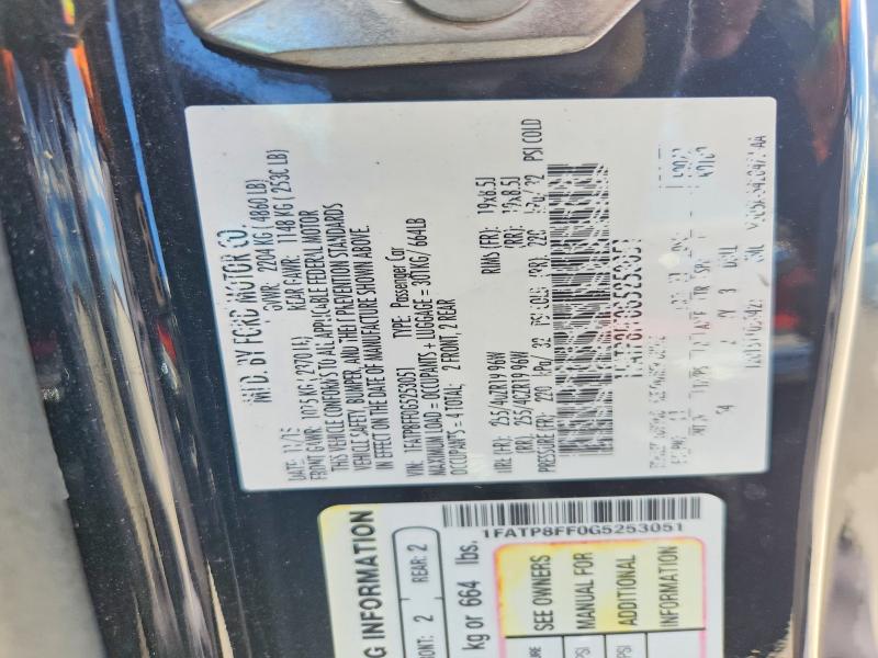 Aukcja sprzedaży 2016 Ford Mustang, vin: 1FATP8FF0G5253051, numer aukcji: 66725576