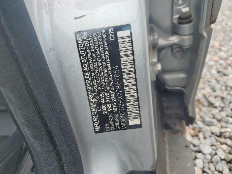 Продажа на аукционе авто 2007 Mercedes-benz C, vin: WDBRF52HX7F867854, номер лота: 66609396