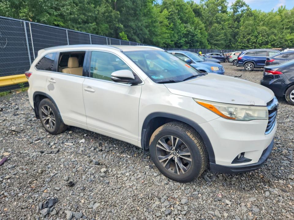 Aukcja sprzedaży 2016 Toyota Highlander, vin: 5TDJKRFHXGS258338, numer aukcji: 63394726