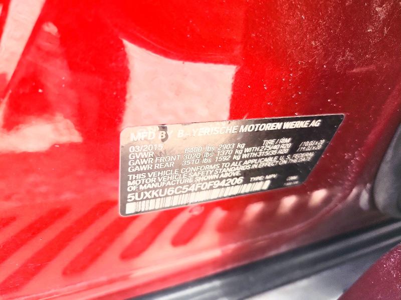 Продажа на аукционе авто 2015 Bmw X6, vin: 5UXKU6C54F0F94206, номер лота: 67233676