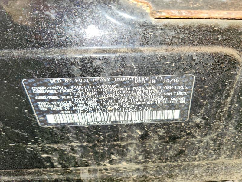 Продажа на аукционе авто 2016 Subaru Forester, vin: JF2SJADC1GH464279, номер лота: 63672736