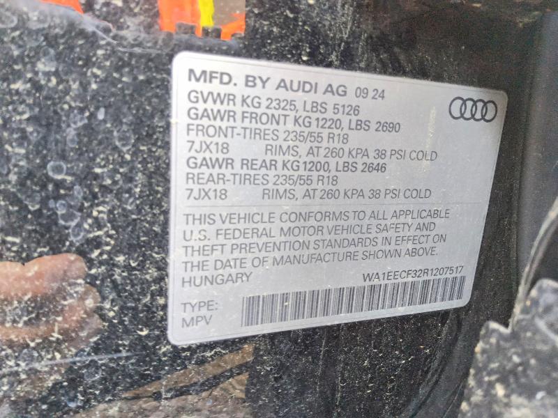 Продажа на аукционе авто 2024 Audi Q3, vin: WA1EECF32R1207517, номер лота: 65720976