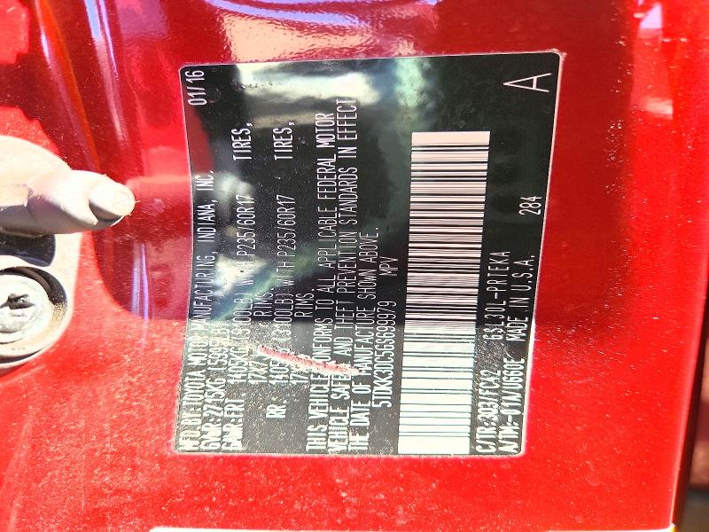 Продаж на аукціоні авто 2016 Toyota Sienna, vin: 5TDKK3DC5GS699979, номер лоту: 63655926
