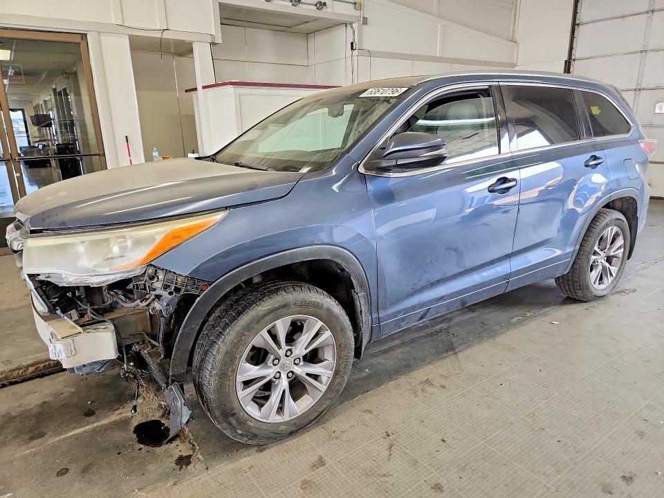 Auction sale of the 2014 Toyota Highlander, vin: 5TDJKRFH5ES012097, lot number: 63610796