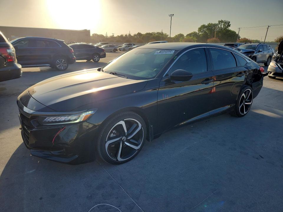 64594096 :رقم المزاد ، 1HGCV1F3XMA058558 vin ، 2021 Honda Accord مزاد بيع
