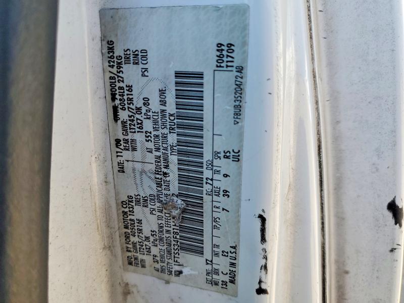 Aukcja sprzedaży 2001 Ford Econoline E350, vin: 1FTSS34F81HA70402, numer aukcji: 63387886