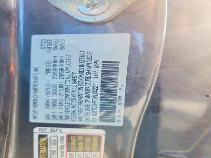 64552026 :رقم المزاد ، 5J8TC2H70ML002211 vin ، 2021 Acura Rdx مزاد بيع
