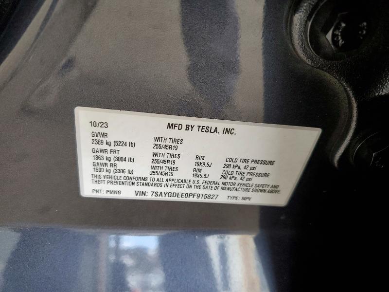 Aukcja sprzedaży 2023 Tesla Model Y, vin: 7SAYGDEE0PF915827, numer aukcji: 67132876