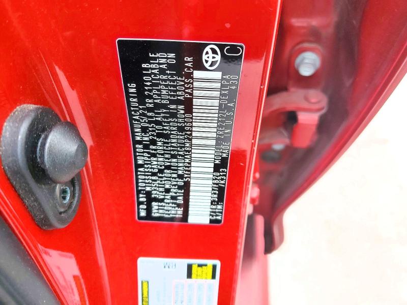Aukcja sprzedaży 2021 Toyota Corolla, vin: 5YFEPMAE8MP249600, numer aukcji: 65052136