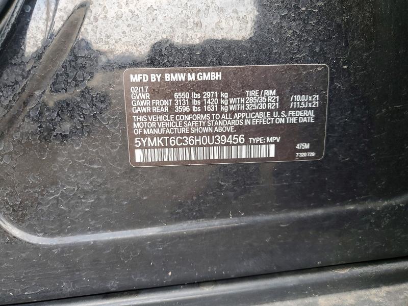 Aukcja sprzedaży 2017 Bmw X5, vin: 5YMKT6C36H0U39456, numer aukcji: 63422466