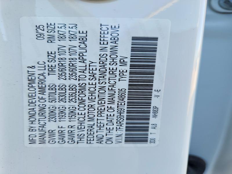 65837866 :رقم المزاد ، 7FARS6H69TE048605 vin ، 2026 Honda Cr-v مزاد بيع