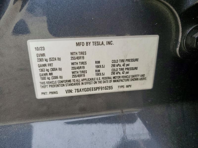 65566836 :رقم المزاد ، 7SAYGDEE6PF916285 vin ، 2023 Tesla Model Y مزاد بيع