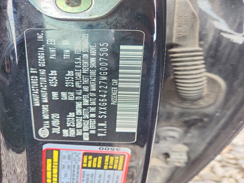 Aukcja sprzedaży 2021 Kia K5, vin: 5XXG64J27MG007505, numer aukcji: 64451826