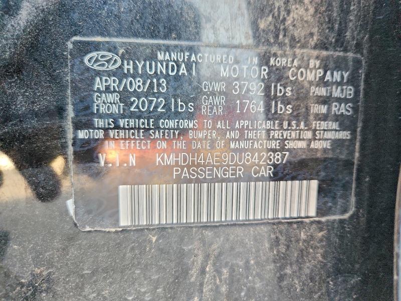 Продажа на аукционе авто 2013 Hyundai Elantra, vin: KMHDH4AE9DU842387, номер лота: 65504576