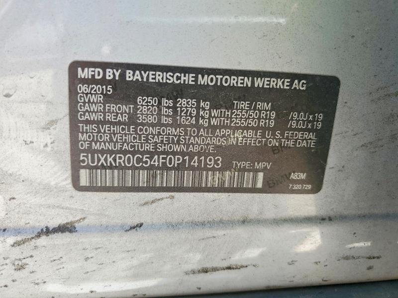 Aukcja sprzedaży 2015 Bmw X5, vin: 5UXKR0C54F0P14193, numer aukcji: 63856416