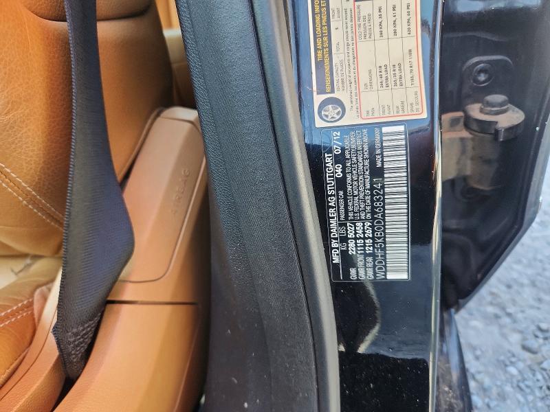 65472746 :رقم المزاد ، WDDHF5KB0DA683241 vin ، 2013 Mercedes-benz E مزاد بيع