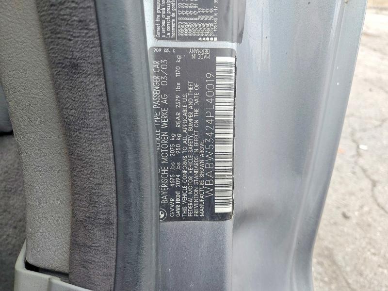 Aukcja sprzedaży 2004 Bmw 330, vin: WBABW53424PL40019, numer aukcji: 63946736