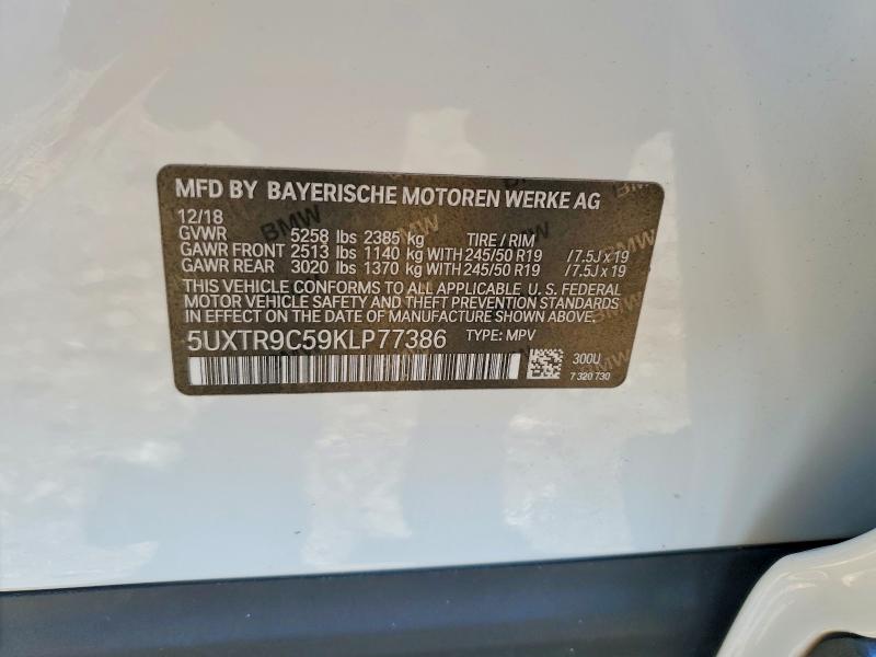 Продажа на аукционе авто 2019 Bmw X3, vin: 5UXTR9C59KLP77386, номер лота: 65365596