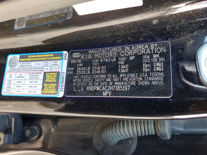 65008646 :رقم المزاد ، KNDPMCAC2H7185197 vin ، 2017 Kia Sportage مزاد بيع