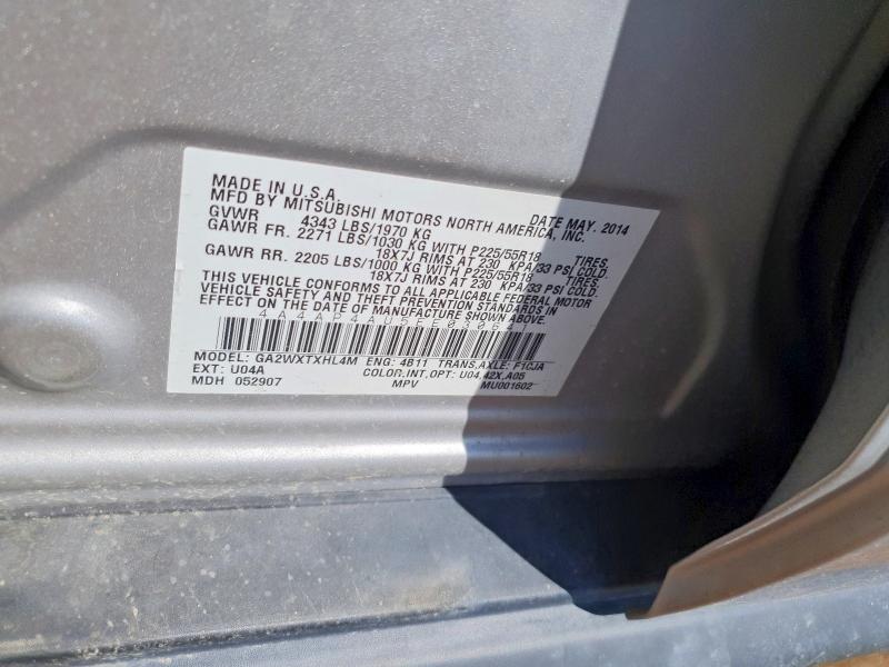 Aukcja sprzedaży 2014 Mitsubishi Outlander Sport, vin: 4A4AP4AU5EE030641, numer aukcji: 66137616