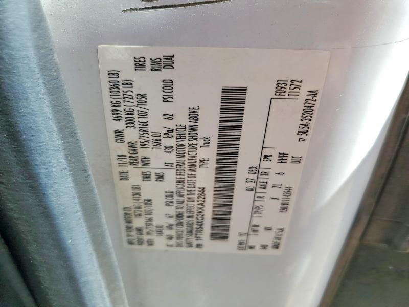 Aukcja sprzedaży 2019 Ford Transit, vin: 1FTRS4XG2KKA22844, numer aukcji: 64889486
