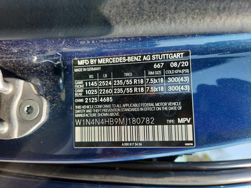 Продажа на аукционе авто 2021 Mercedes-benz Gla, vin: W1N4N4HB9MJ180782, номер лота: 64888826
