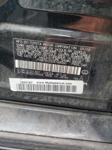 2012 Lexus Is 250 მანქანა იყიდება აუქციონზე, vin: JTHBF5C22C5168360, აუქციონის ნომერი: 65922506
