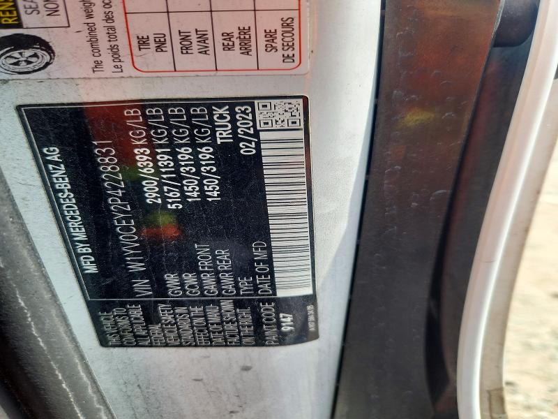 2023 Mercedes-benz Metris მანქანა იყიდება აუქციონზე, vin: W1YV0CEY2P4228831, აუქციონის ნომერი: 62740756
