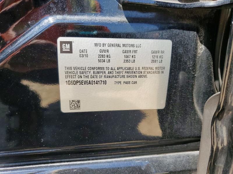 Aukcja sprzedaży 2010 Cadillac Cts, vin: 1G6DP5EV6A0141710, numer aukcji: 65109546