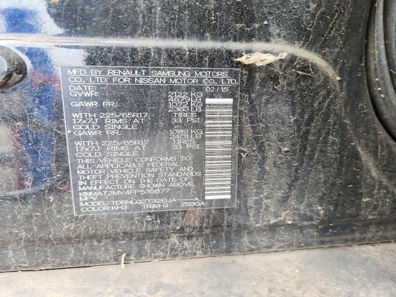 Продажа на аукционе авто 2015 Nissan Rogue, vin: KNMAT2MV4FP535877, номер лота: 64993066