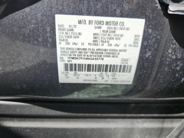 Продаж на аукціоні авто 2022 Ford Explorer, vin: 1FMSK7FH4NGA55778, номер лоту: 67156916