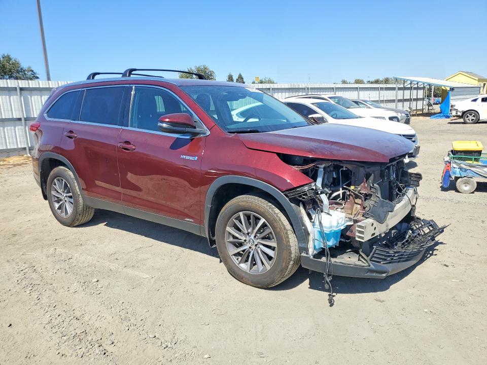 63851606 :رقم المزاد ، 5TDJGRFH9KS074812 vin ، 2019 Toyota Highlander Hybrid مزاد بيع