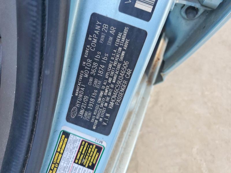 66876636 :رقم المزاد ، KMHCN46C59U346506 vin ، 2009 Hyundai Accent مزاد بيع