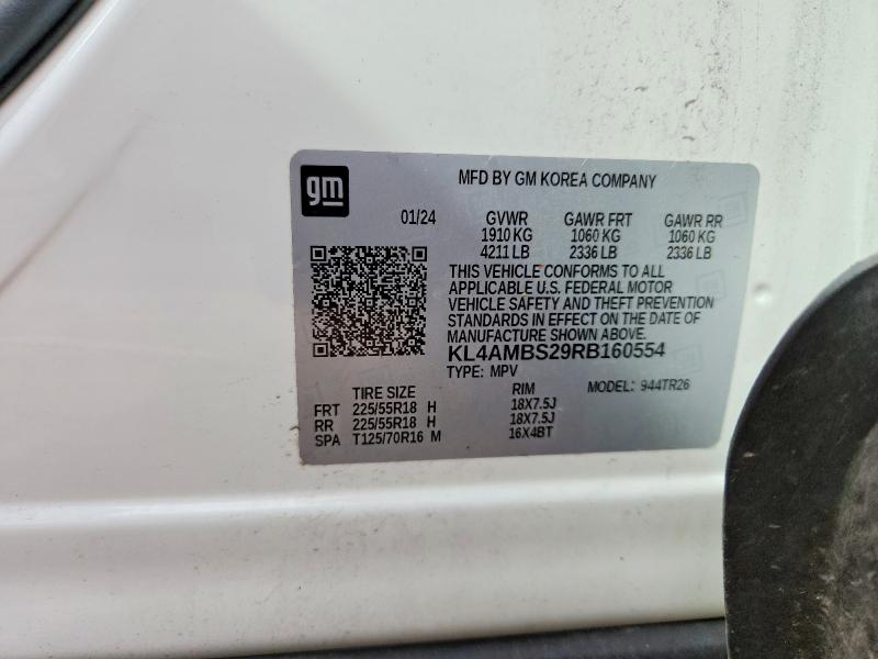Aukcja sprzedaży 2024 Buick Encore Gx, vin: KL4AMBS29RB160554, numer aukcji: 65552616