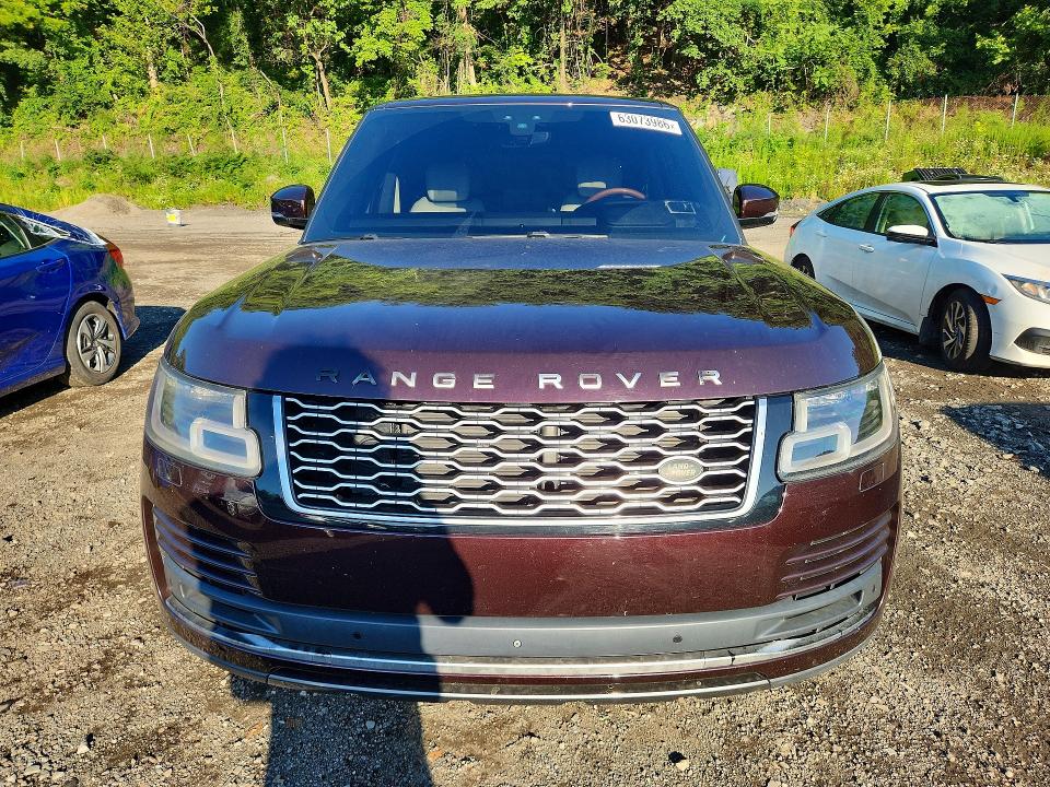 2019 Land Rover Range Rover მანქანა იყიდება აუქციონზე, vin: SALGS2SV5KA538177, აუქციონის ნომერი: 63073986