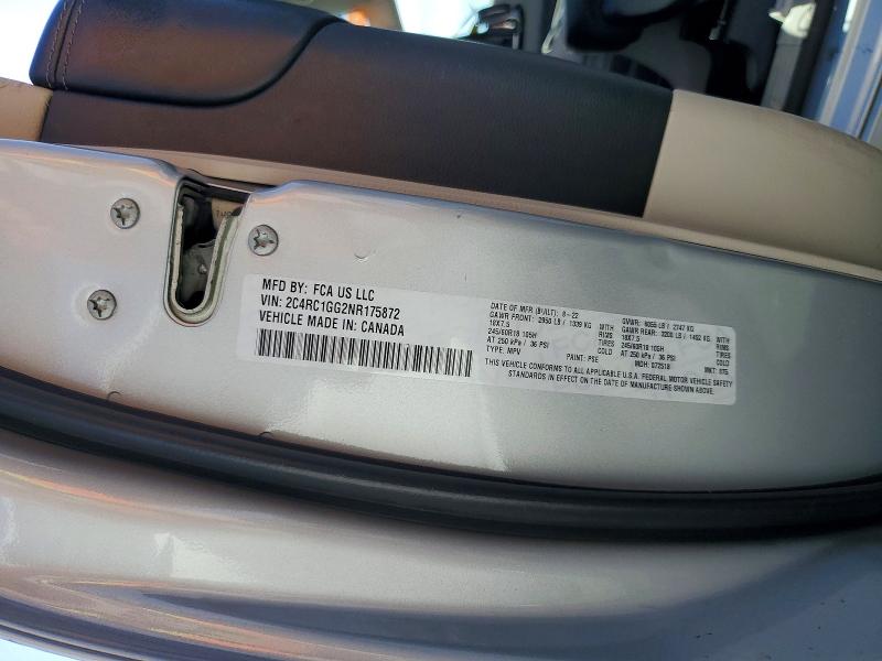 Aukcja sprzedaży 2022 Chrysler Pacifica, vin: 2C4RC1GG2NR175872, numer aukcji: 66582686