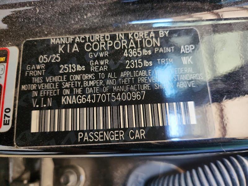 Продаж на аукціоні авто 2026 Kia K5, vin: KNAG64J70T5400967, номер лоту: 64798156