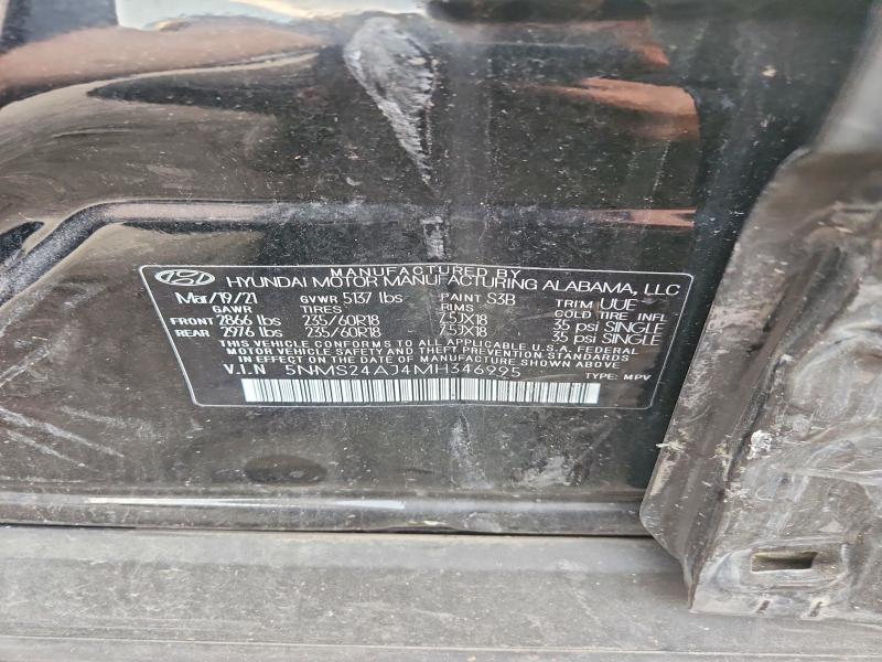 66127796 :رقم المزاد ، 5NMS24AJ4MH346995 vin ، 2021 Hyundai Santa Fe مزاد بيع