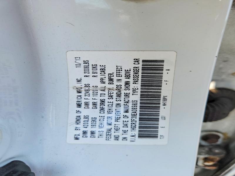 64026896 :رقم المزاد ، 1HGCR2F39EA065805 vin ، 2014 Honda Accord مزاد بيع