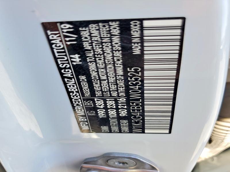 Aukcja sprzedaży 2020 Mercedes-benz A, vin: W1K3G4EB5LW043525, numer aukcji: 63800436