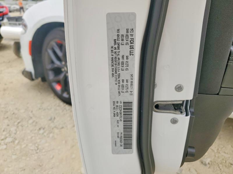 66604036 :رقم المزاد ، 2C3CDXHG0KH701149 vin ، 2019 Dodge Charger مزاد بيع