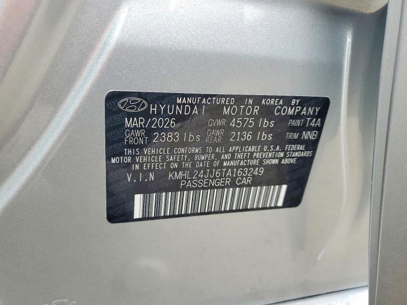 64428696 :رقم المزاد ، KMHL24JJ6TA163249 vin ، 2026 Hyundai Sonata Hybrid مزاد بيع