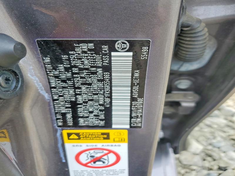 65267926 :رقم المزاد ، 4T4BF1FK9GR554969 vin ، 2016 Toyota Camry مزاد بيع