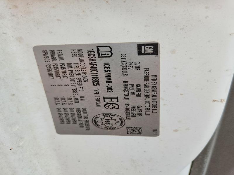 Aukcja sprzedaży 2012 Chevrolet Express G1500, vin: 1GCSHAF40C1118825, numer aukcji: 65409046