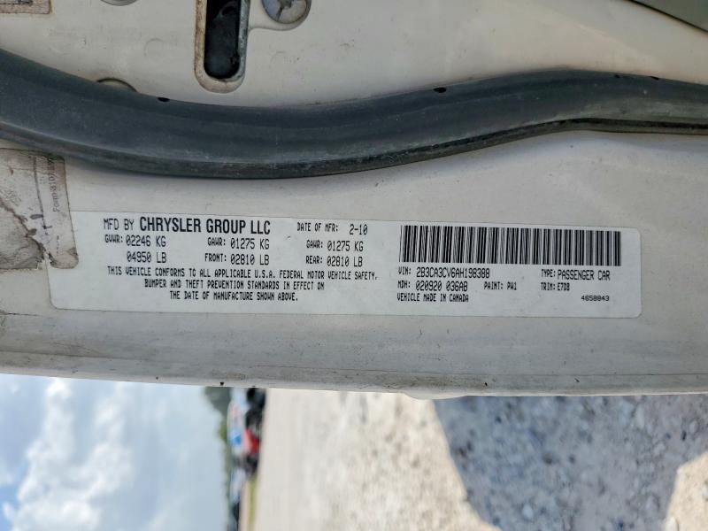 Продажа на аукционе авто 2010 Dodge Charger, vin: 2B3CA3CV6AH198388, номер лота: 63866386