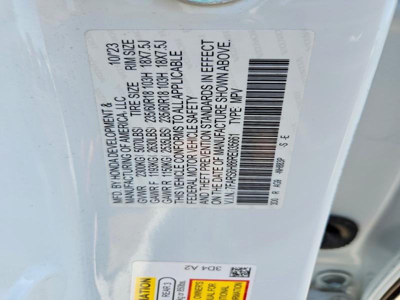 Aukcja sprzedaży 2024 Honda Cr-v, vin: 7FARS6H86RE035661, numer aukcji: 66199376