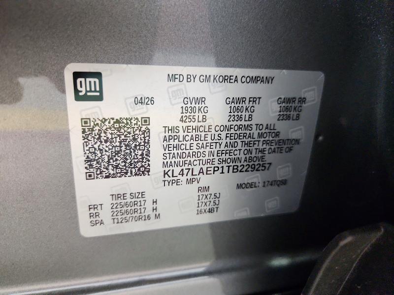 Aukcja sprzedaży 2026 Buick Envista, vin: KL47LAEP1TB229257, numer aukcji: 66636546